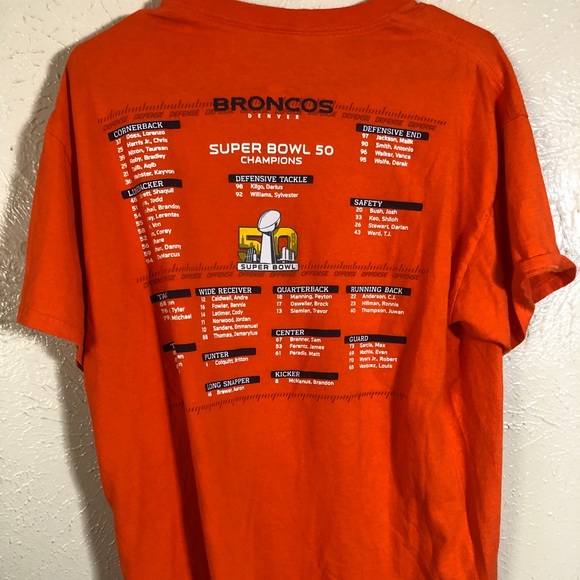 NFL Denver Broncos Super Bowl 50 Champions Shirt - Picture 5 of 6